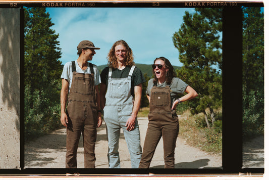 Looking cool in overalls