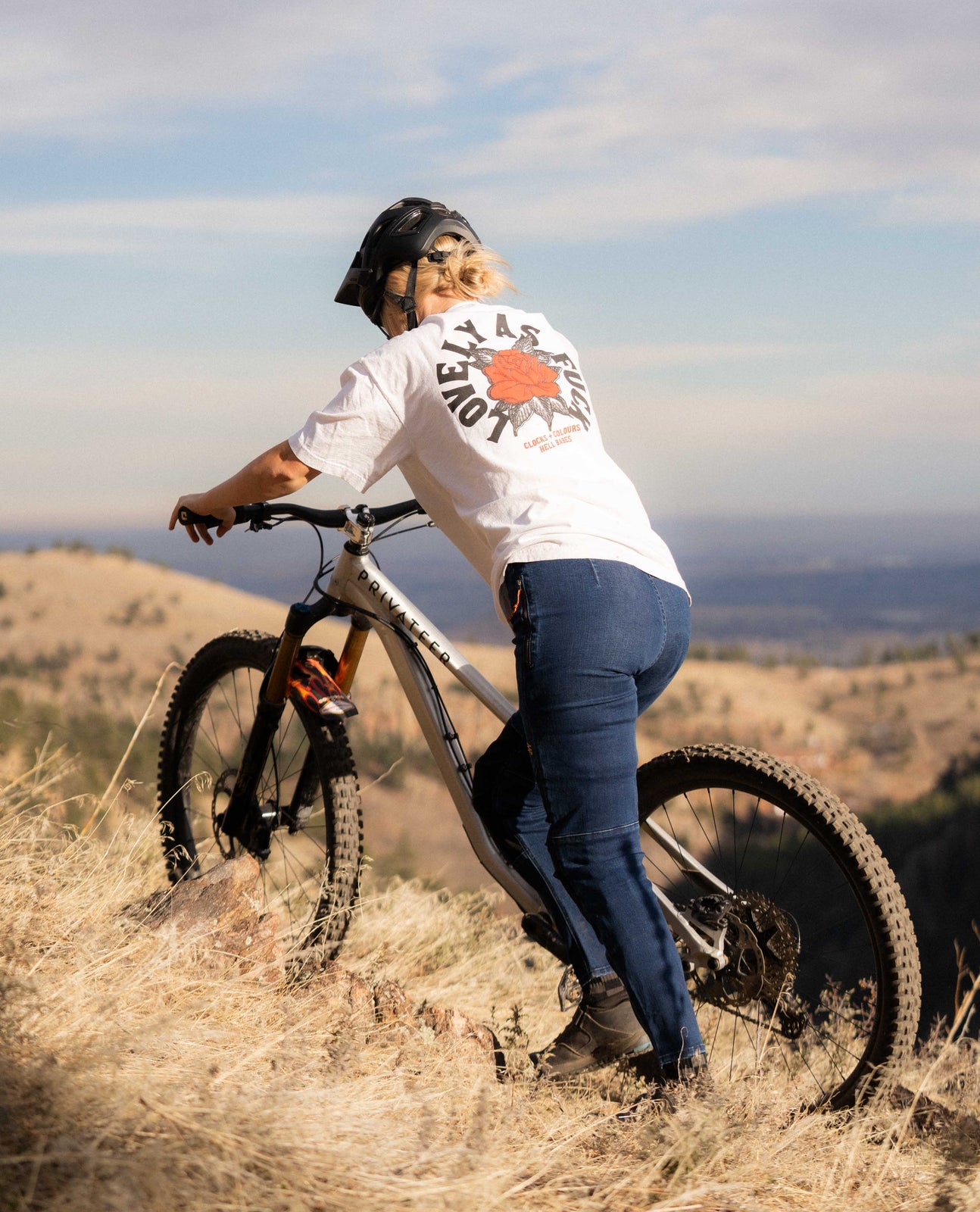 Women's Denim Bike Pant
