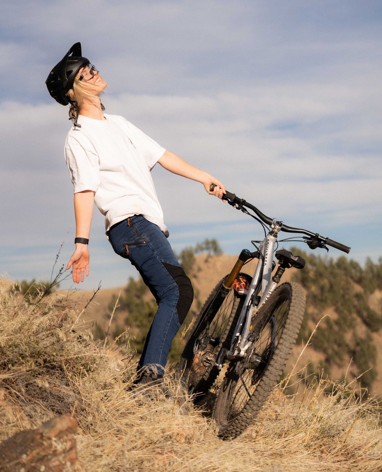 Women's Denim Bike Pant