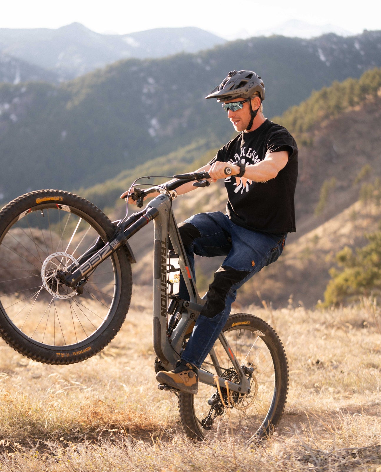 Men's Denim Bike Pant