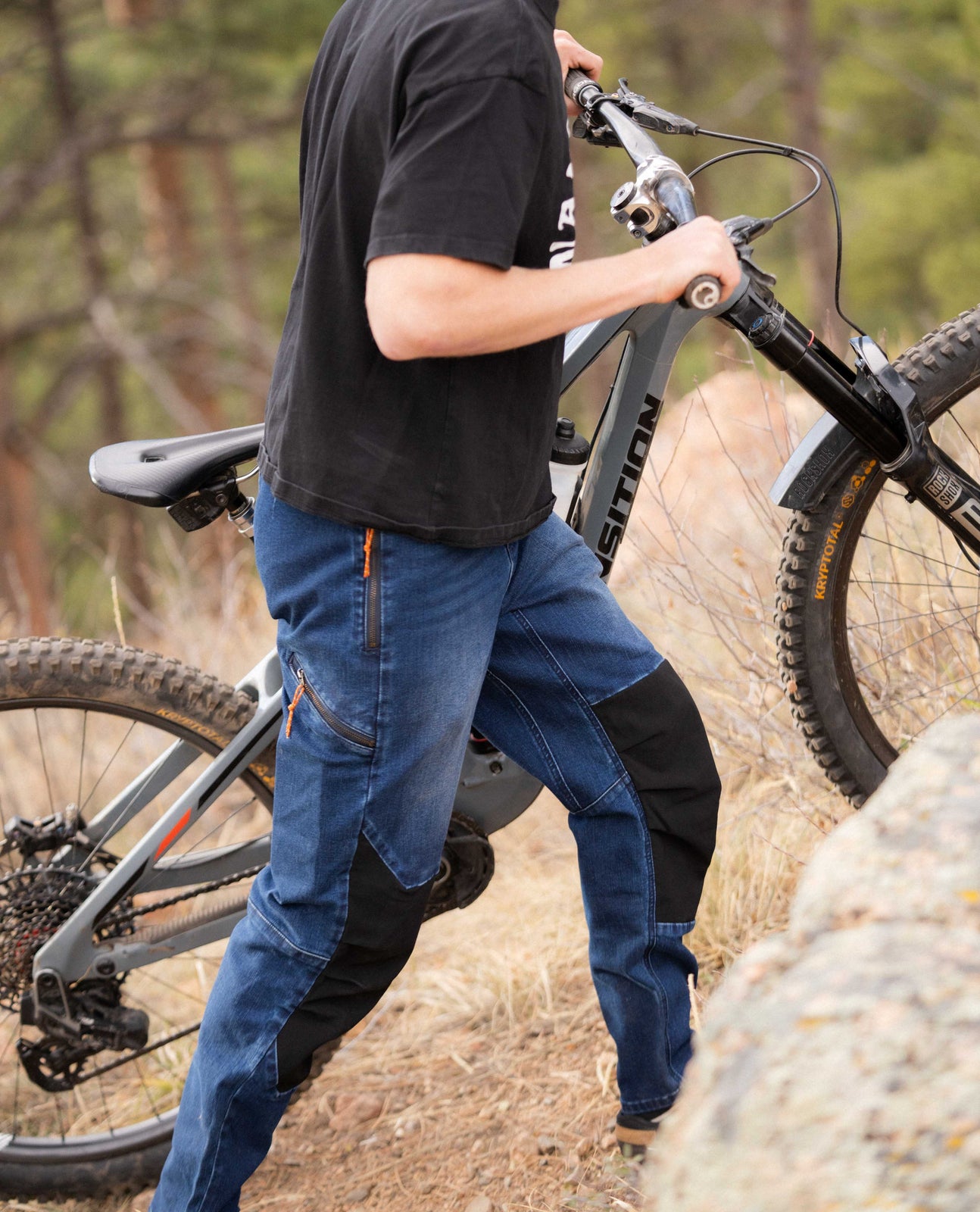Men's Denim Bike Pant