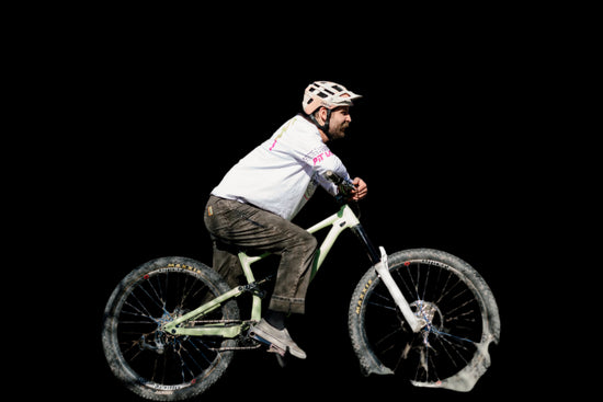 Mountain biker in ripton jeans