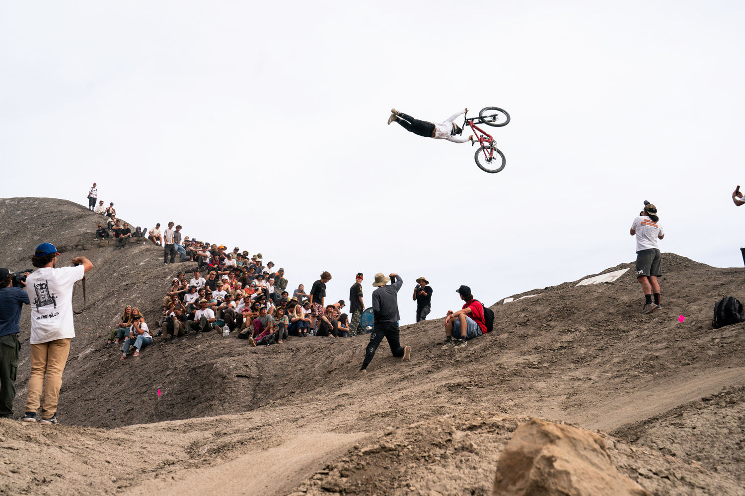 man jumping on mountain bike