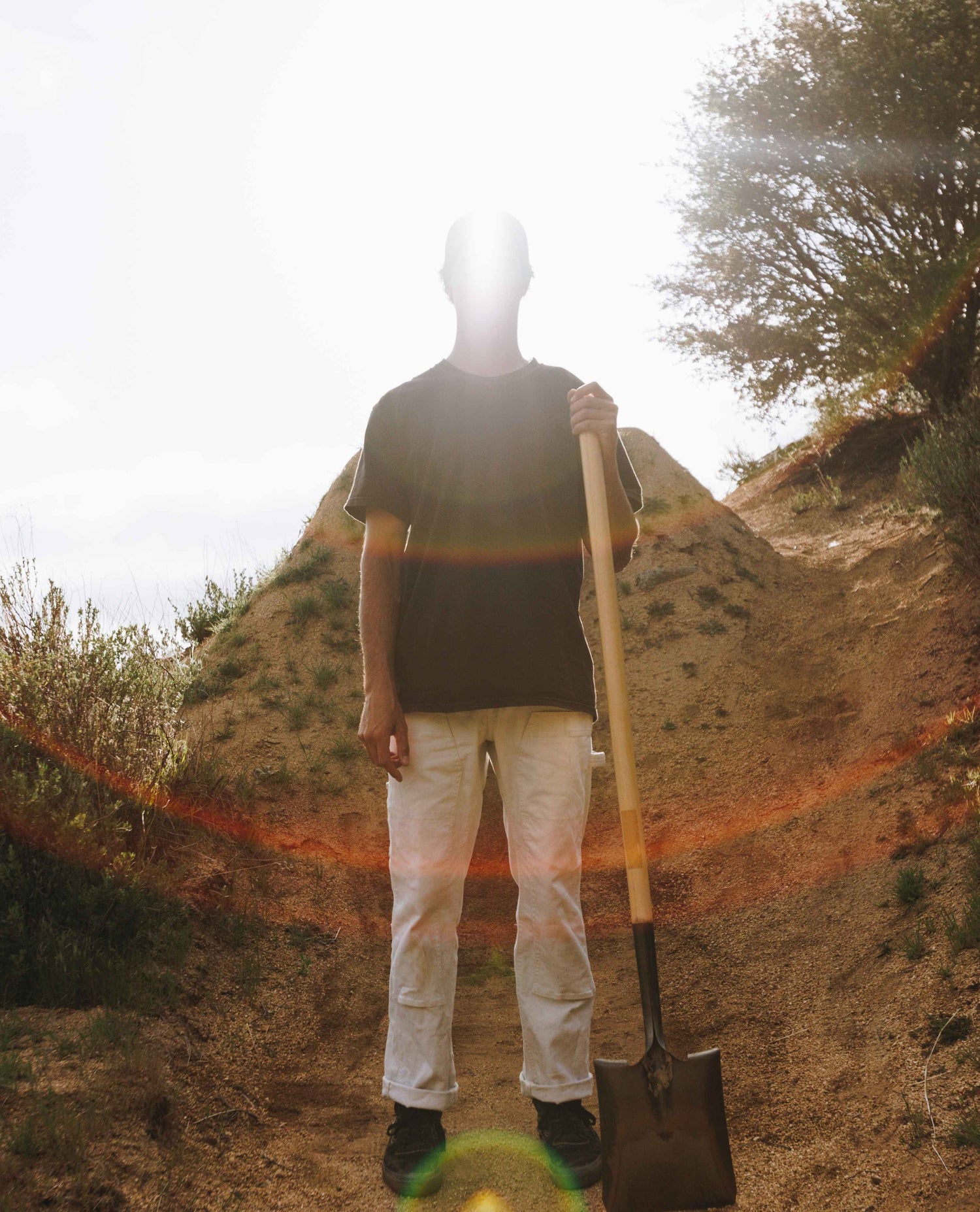 Jon Simek wearing bone utility