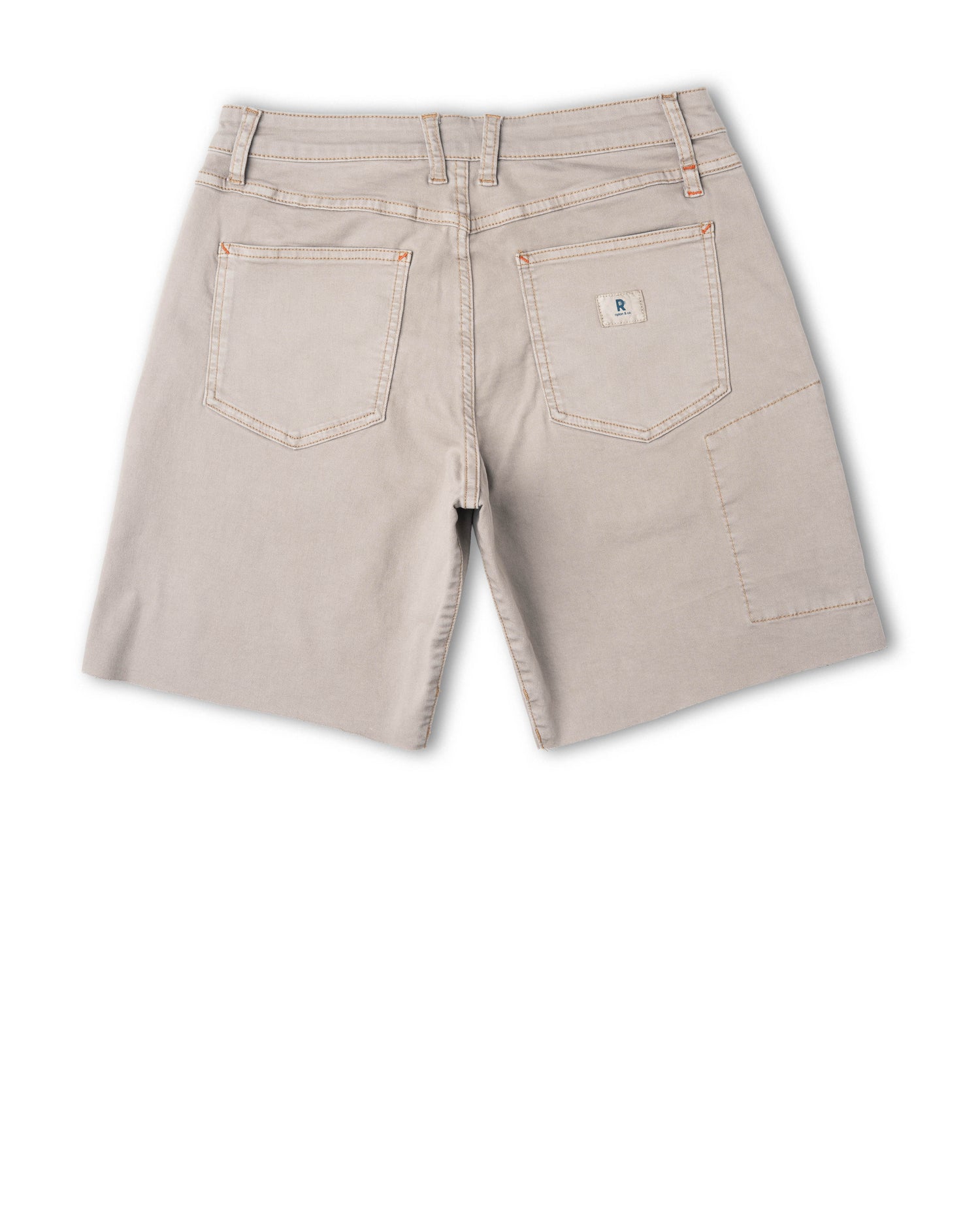 Beige shorts on a white background
