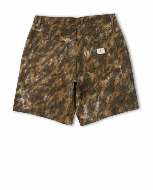 Camouflage shorts on a white background