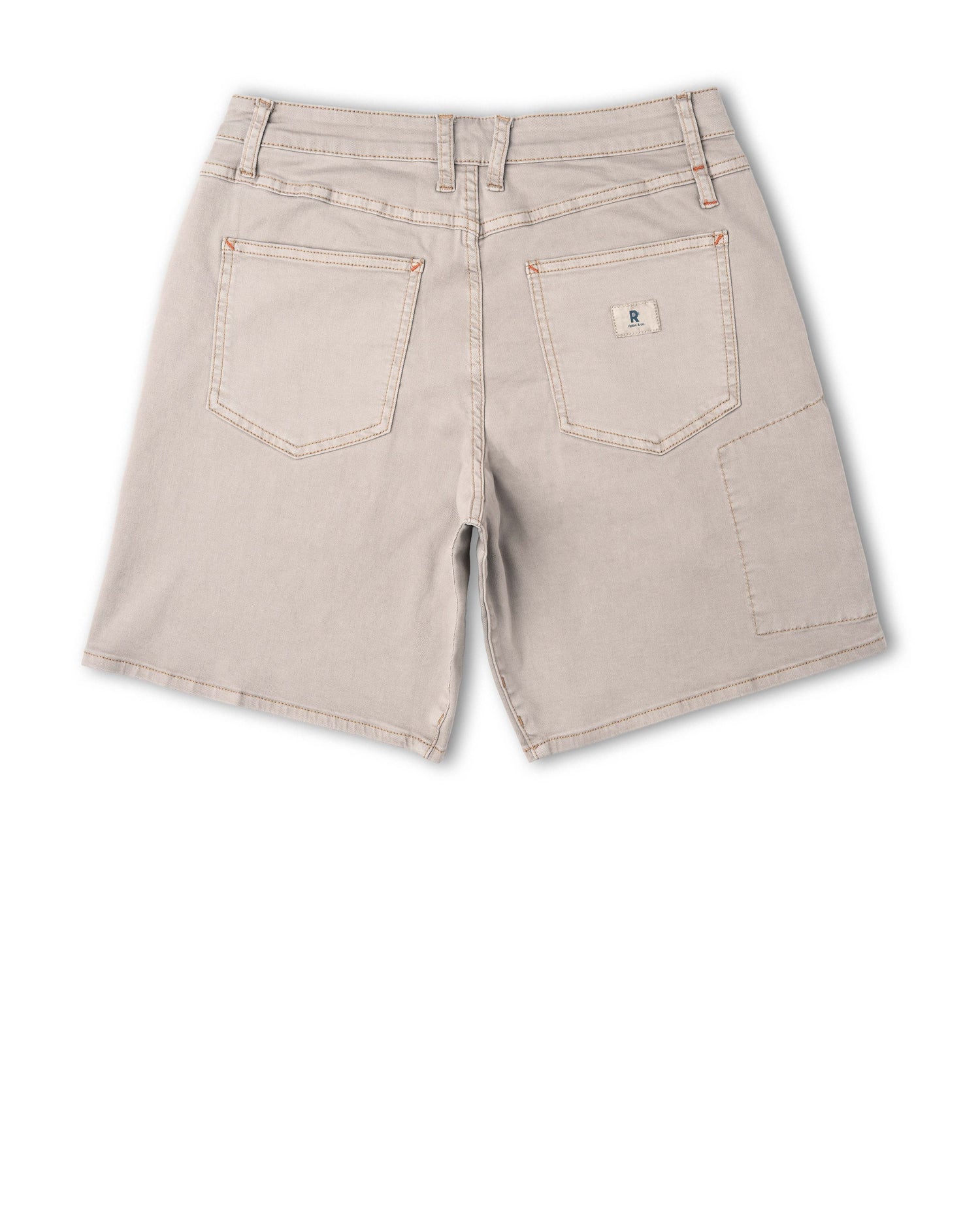 Beige shorts on a white background