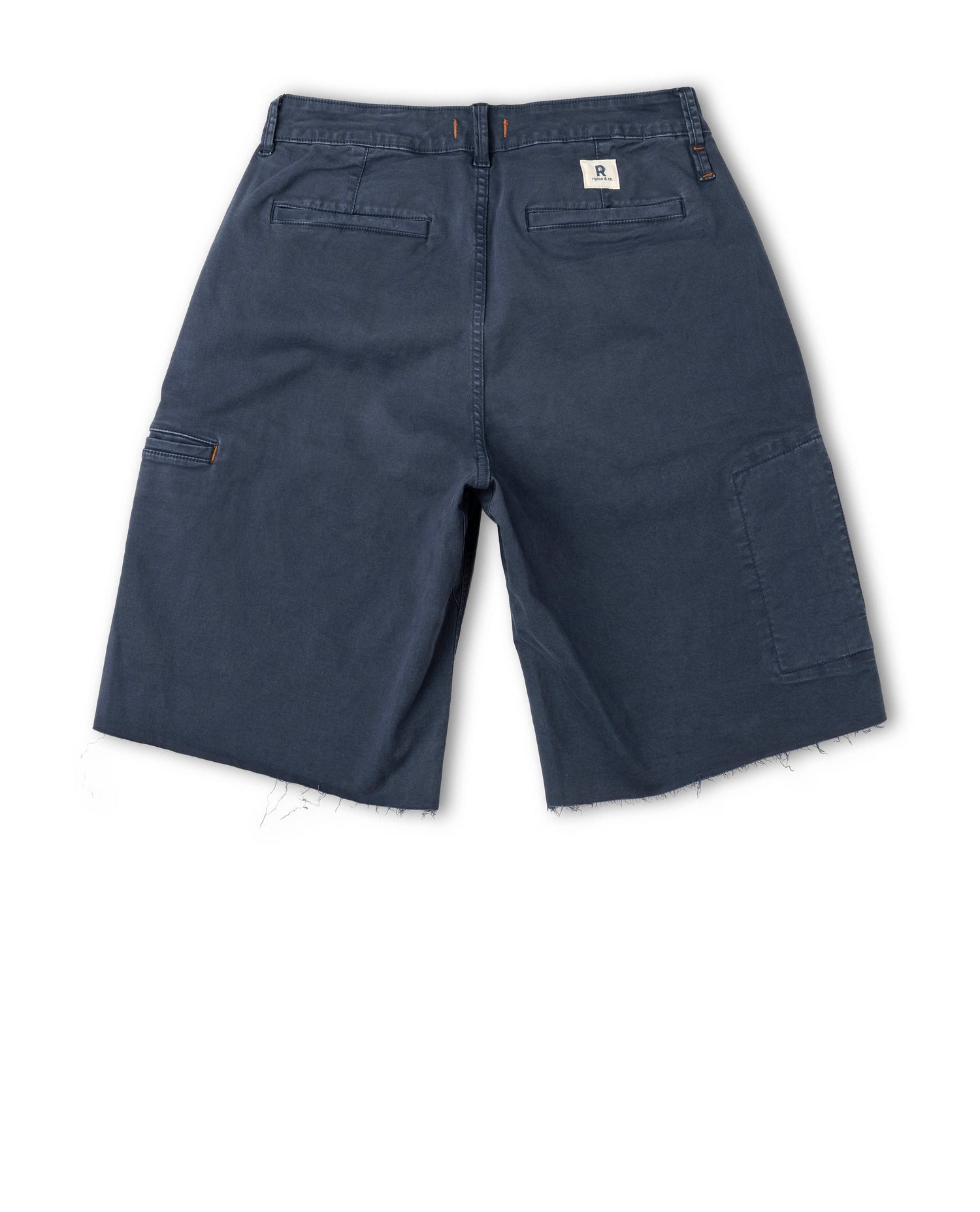 Navy blue shorts on a white background