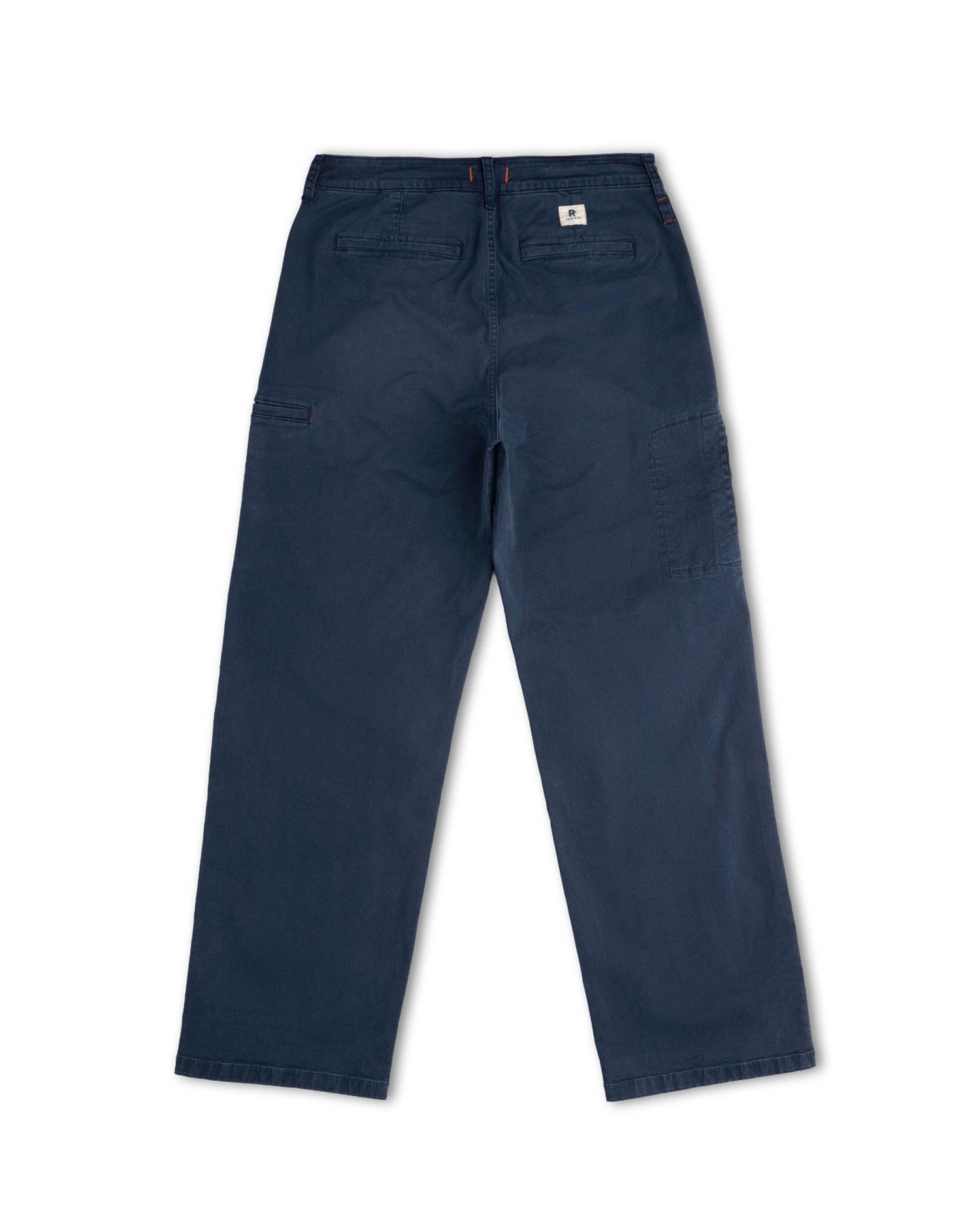 Navy blue pants on a white background