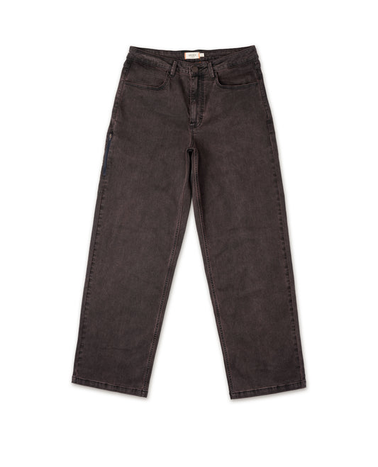 Dark gray jeans on a white background