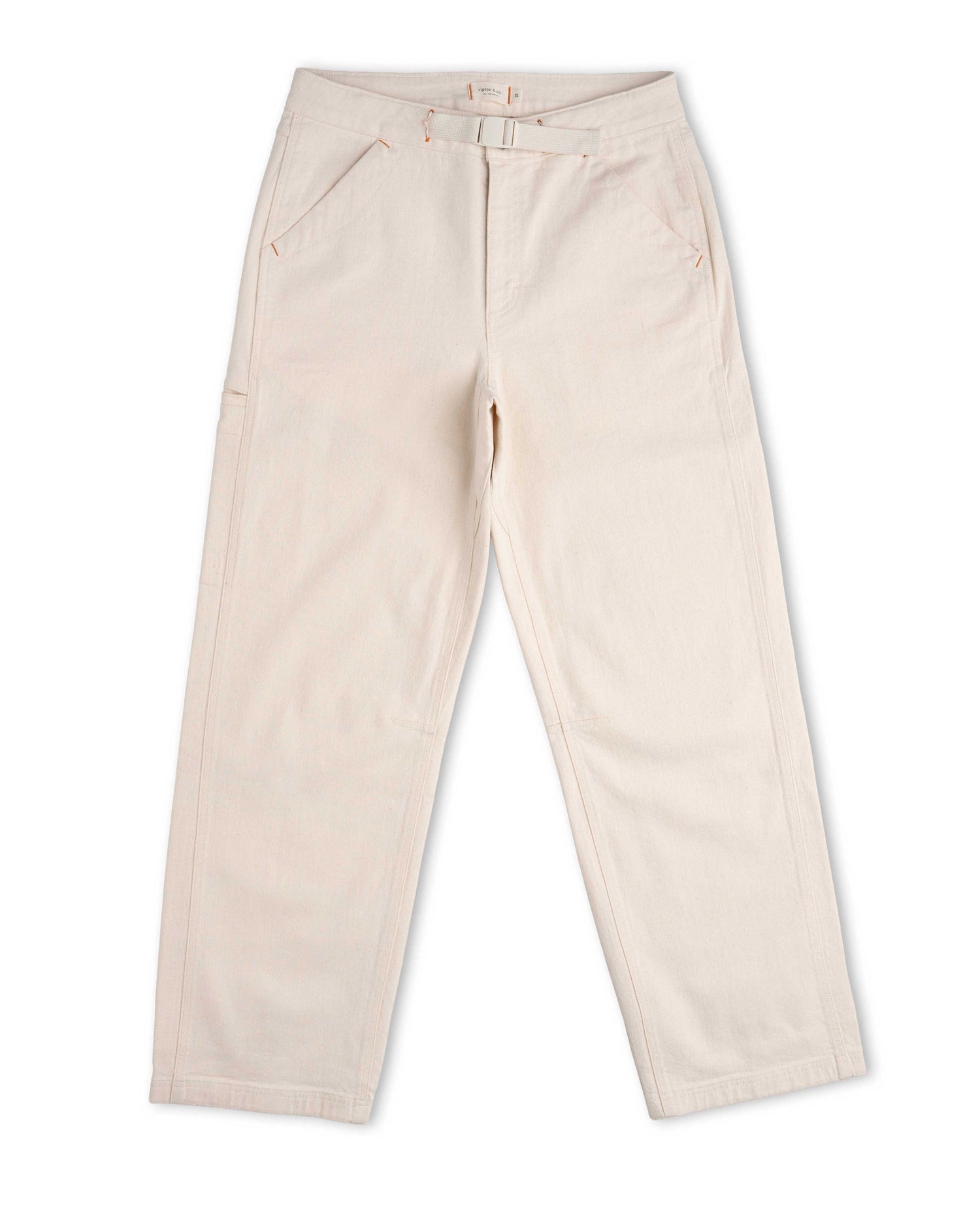 Beige pants on a white background