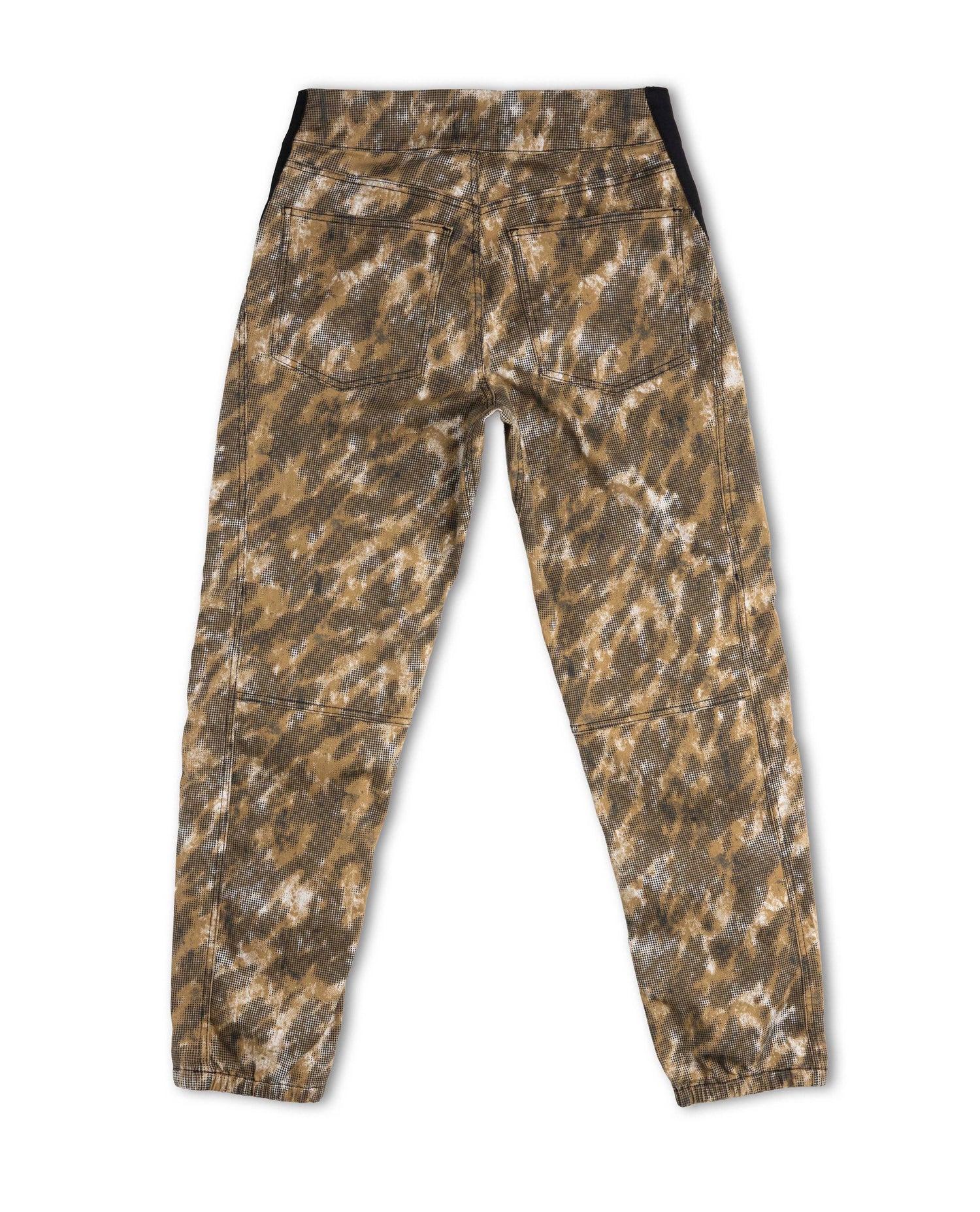 Camouflage pants on a white background