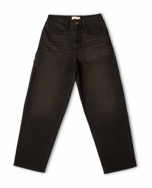 Brown jeans on a white background
