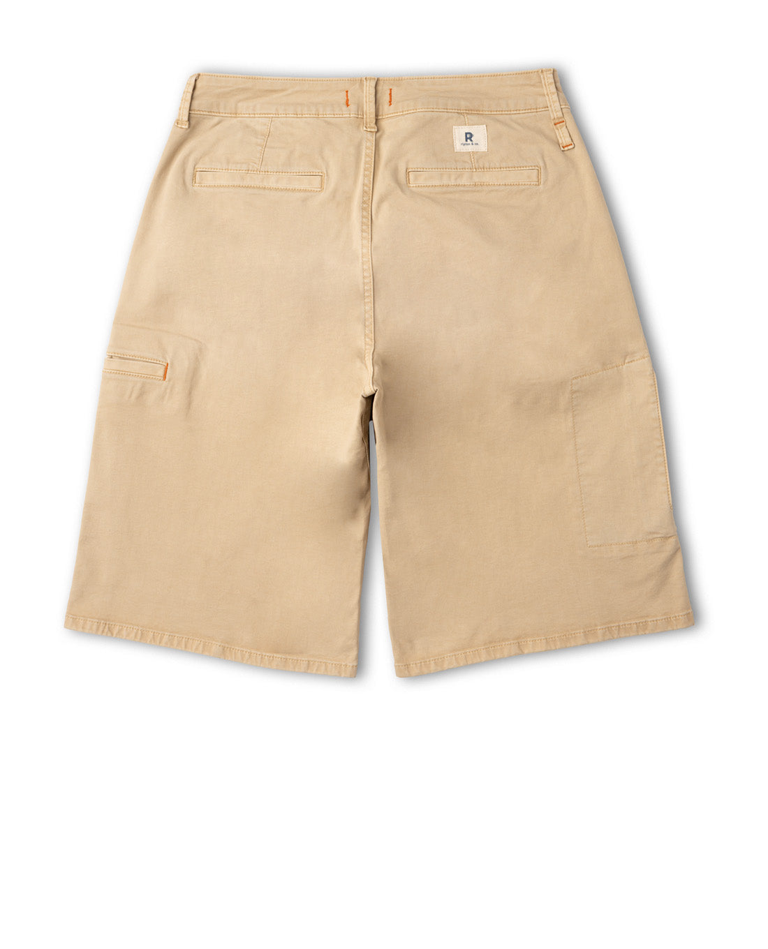 Beige shorts on a white background