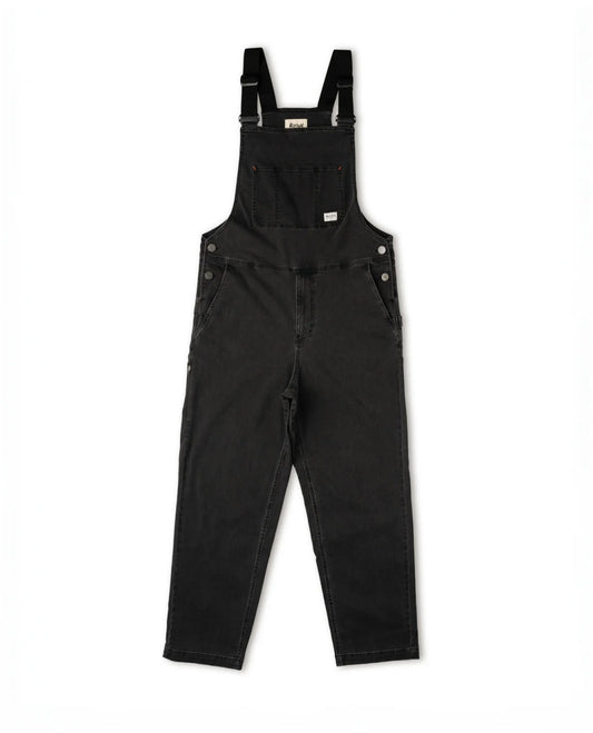Black overalls on white background