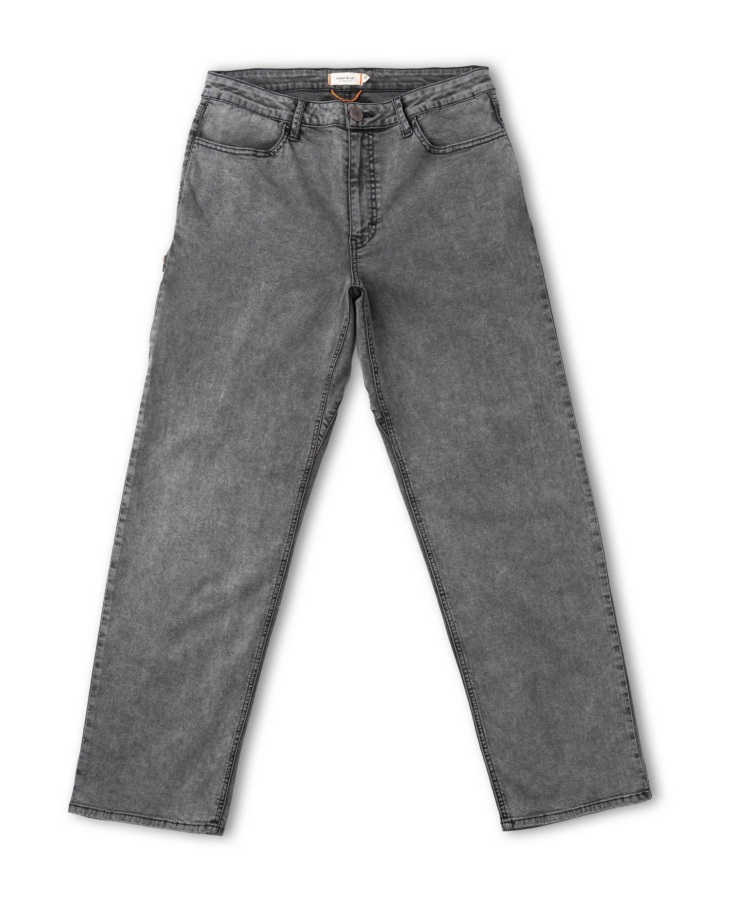 Gray jeans on a white background