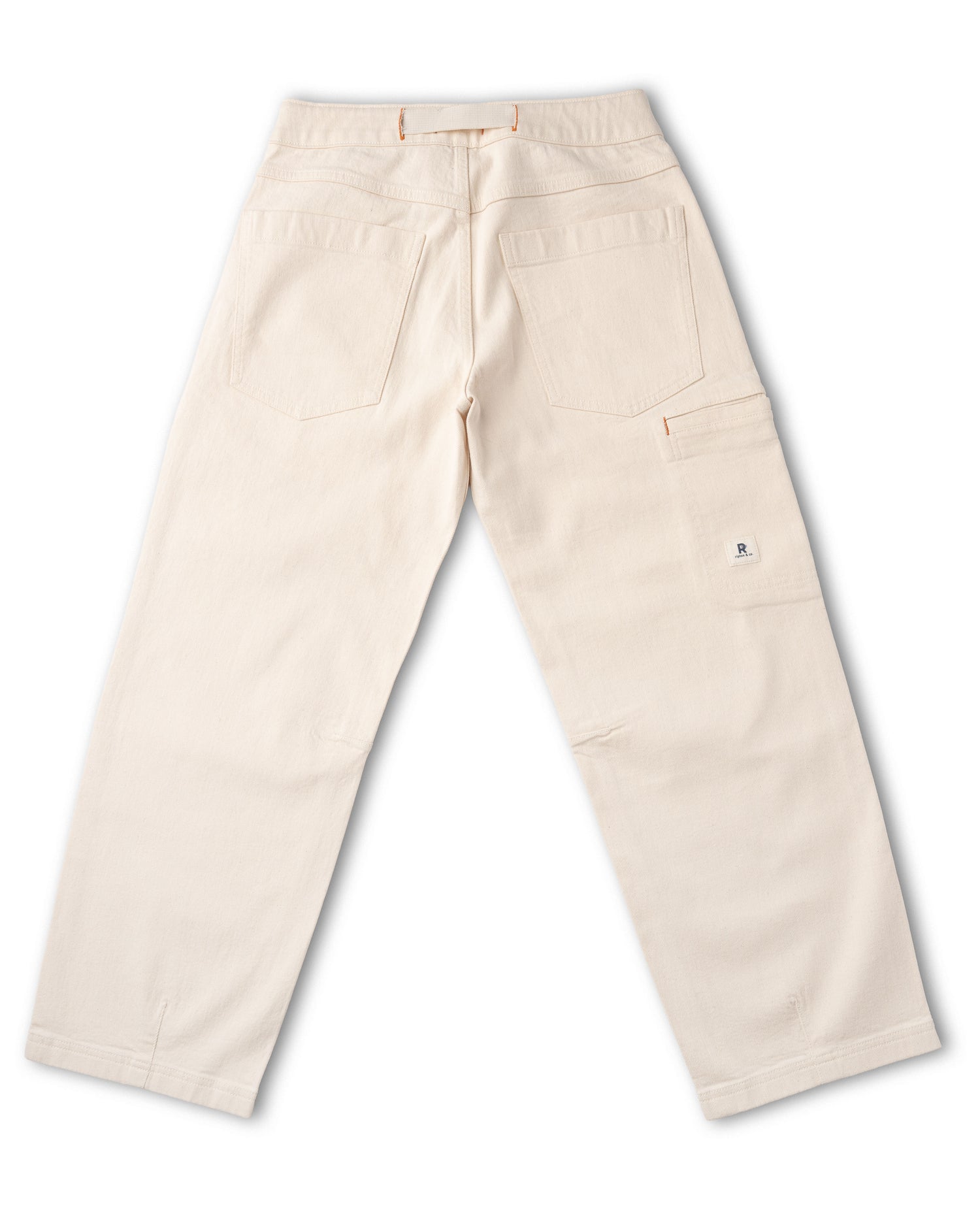 Beige pants on a white background