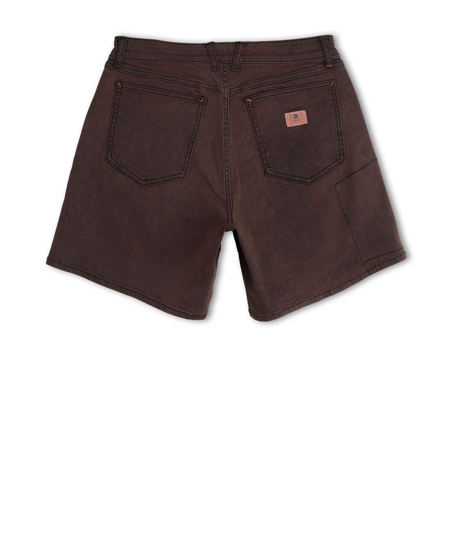 Brown shorts on a white background