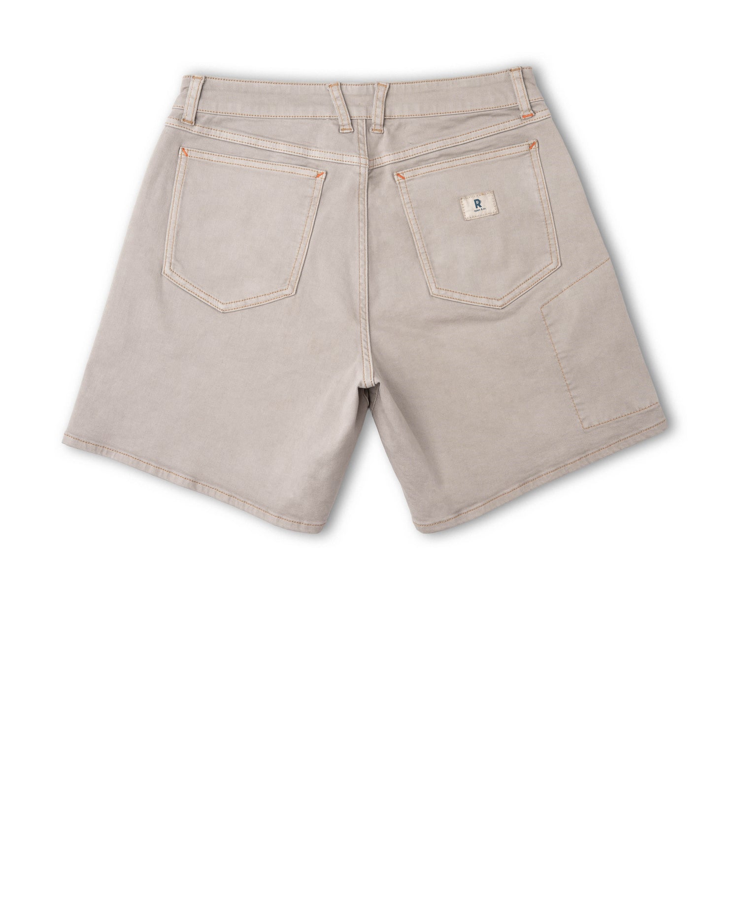 Beige shorts on a white background