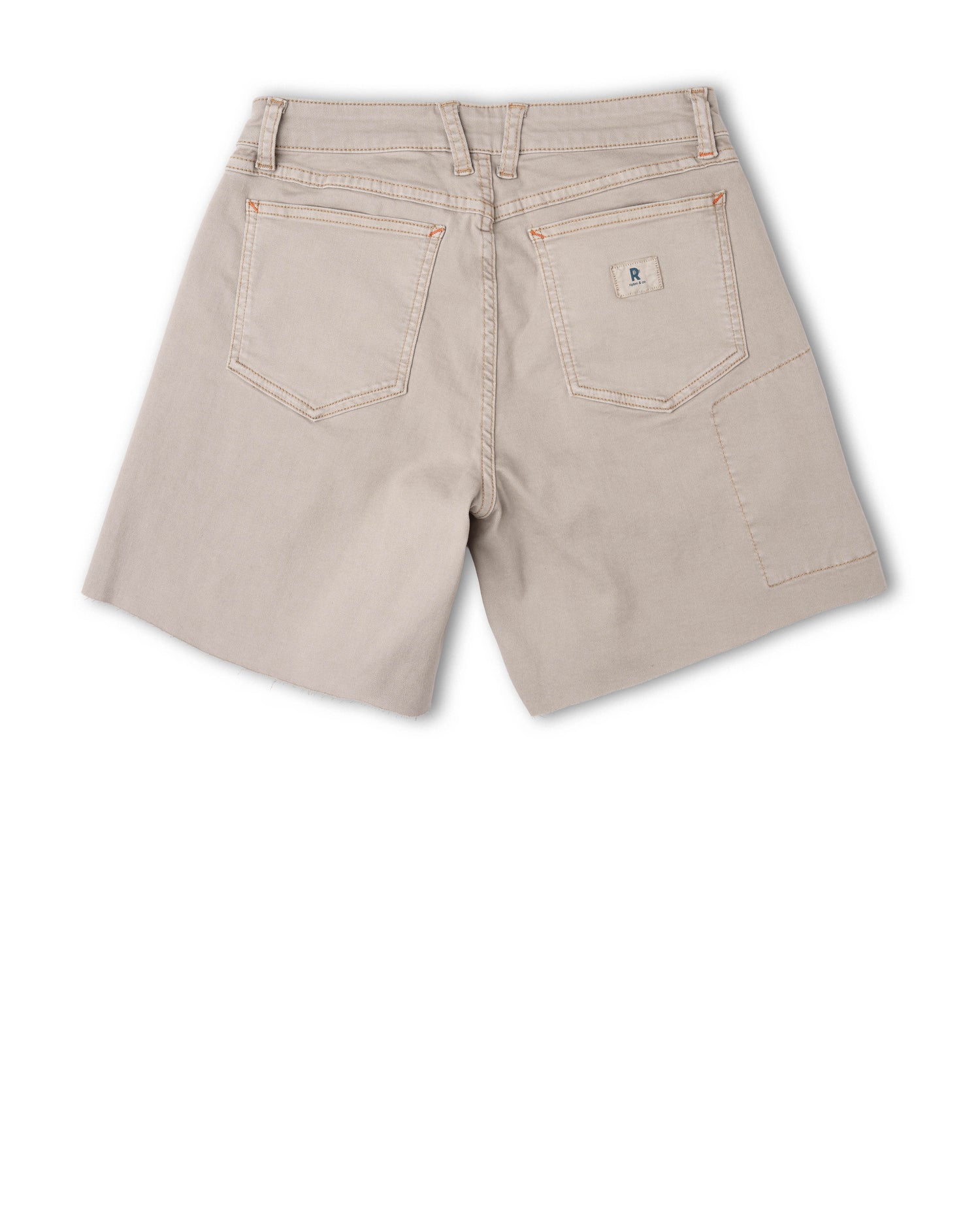 Beige shorts on a white background