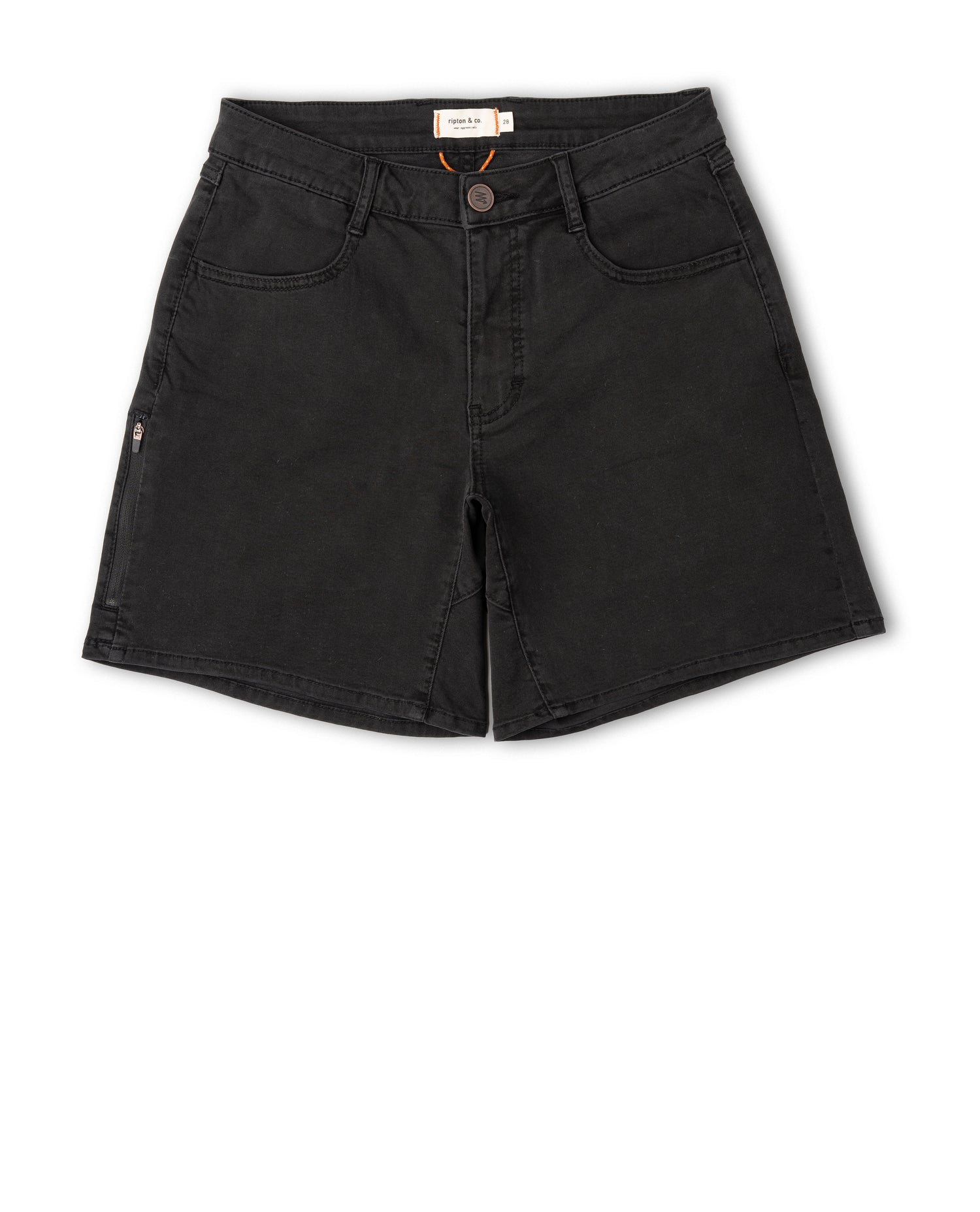 Black shorts on a white background