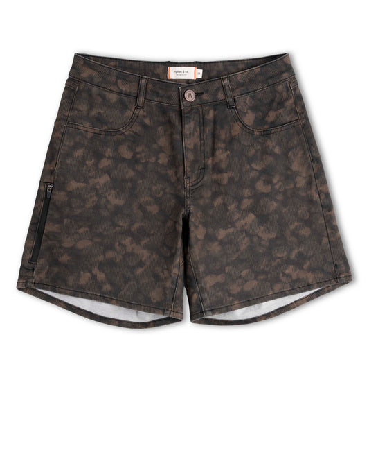 Camouflage shorts on a white background