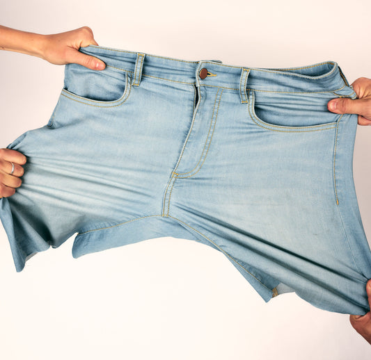 People stretching some jorts